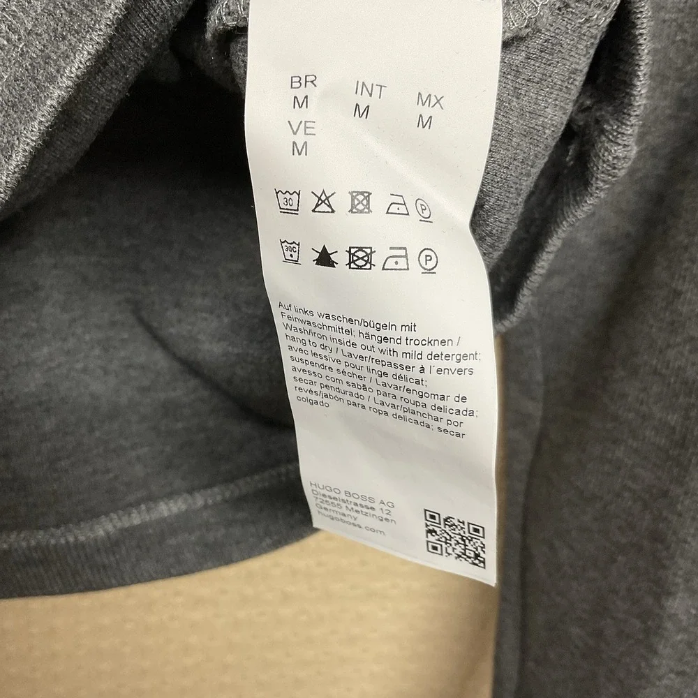 Hugo Boss Sydney Quarter Zip Black Cotton Pullover Men's size medium - Picture 6 of 11